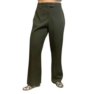 LISETTE L PANT-ALON VINTAGE DARK GREEN HIGH-WAIST DRESS PANTS/ Size 12P